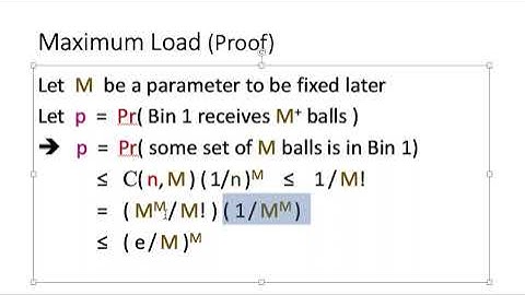 Lecture13-01:  Balls-and-Bins Model, Poisson Random Variable  (Part I)