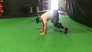 Hips High Lateral Bear Crawl