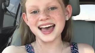 Clip of Ansley Burns singing Taylor Swift in the car