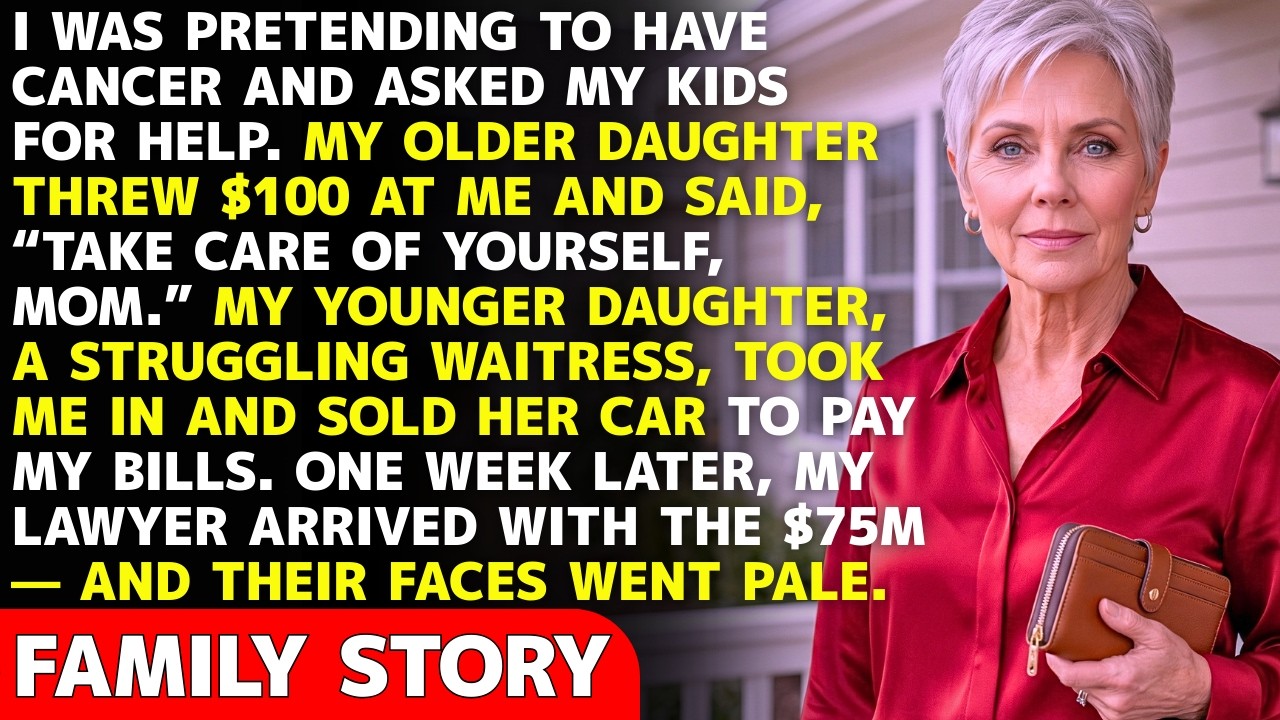 I Pretended To Have Cancer. My Rich Daughter Threw $100 At Me — My Struggling Daughter Sold Her Car