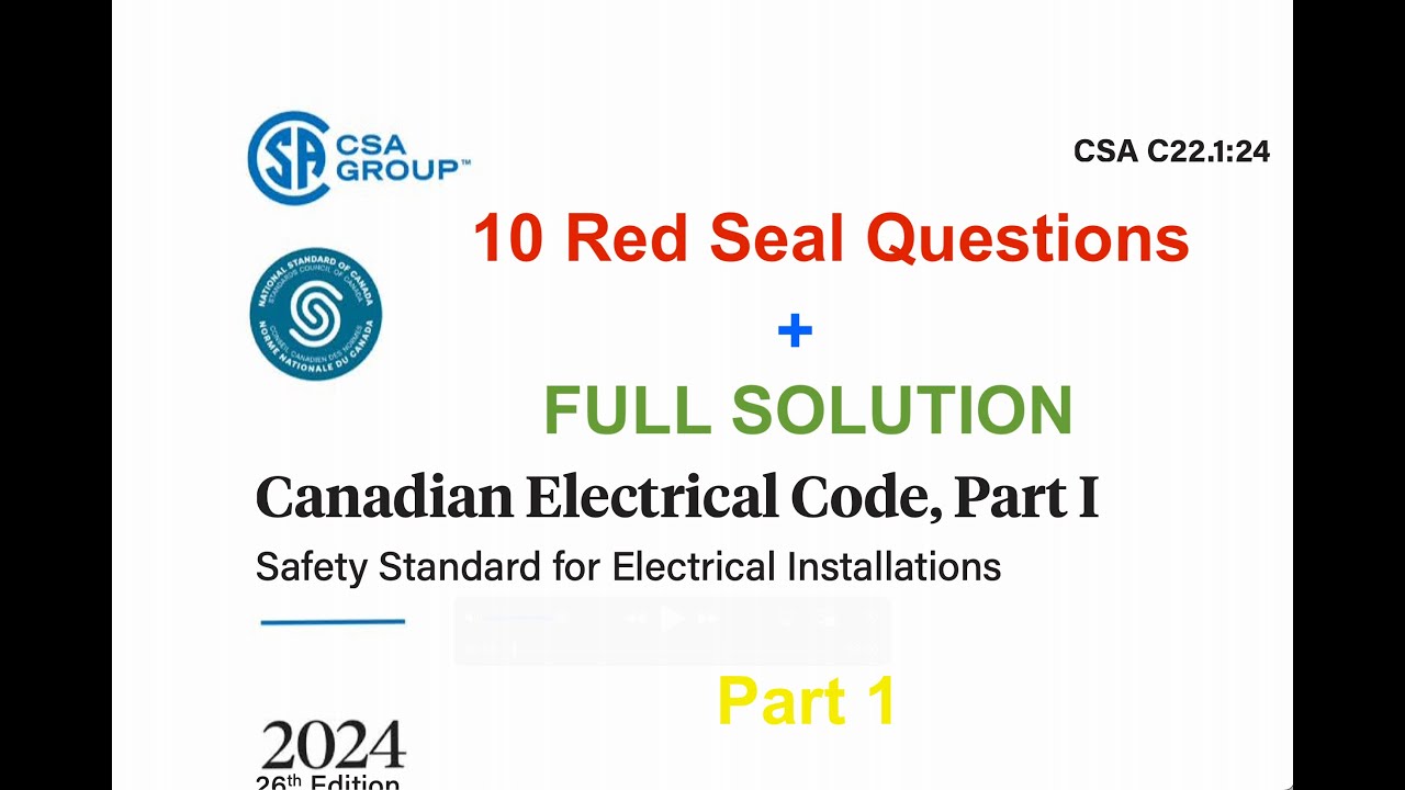 1-  Red Seal 309A Exam Preparation | Solving 10 Practice Questions Using CEC Book (Full Explanation)