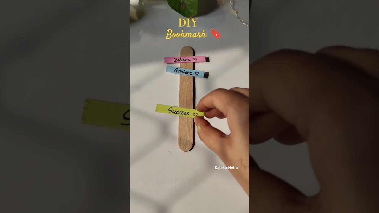 DIY Bookmark 🔖 Icecream stick craft 