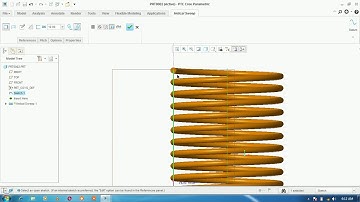 How to draw spring in CREO?