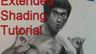 ⁣Bruce Lee Extended Shading Tutorial (Cross Hatching + Tortillion)