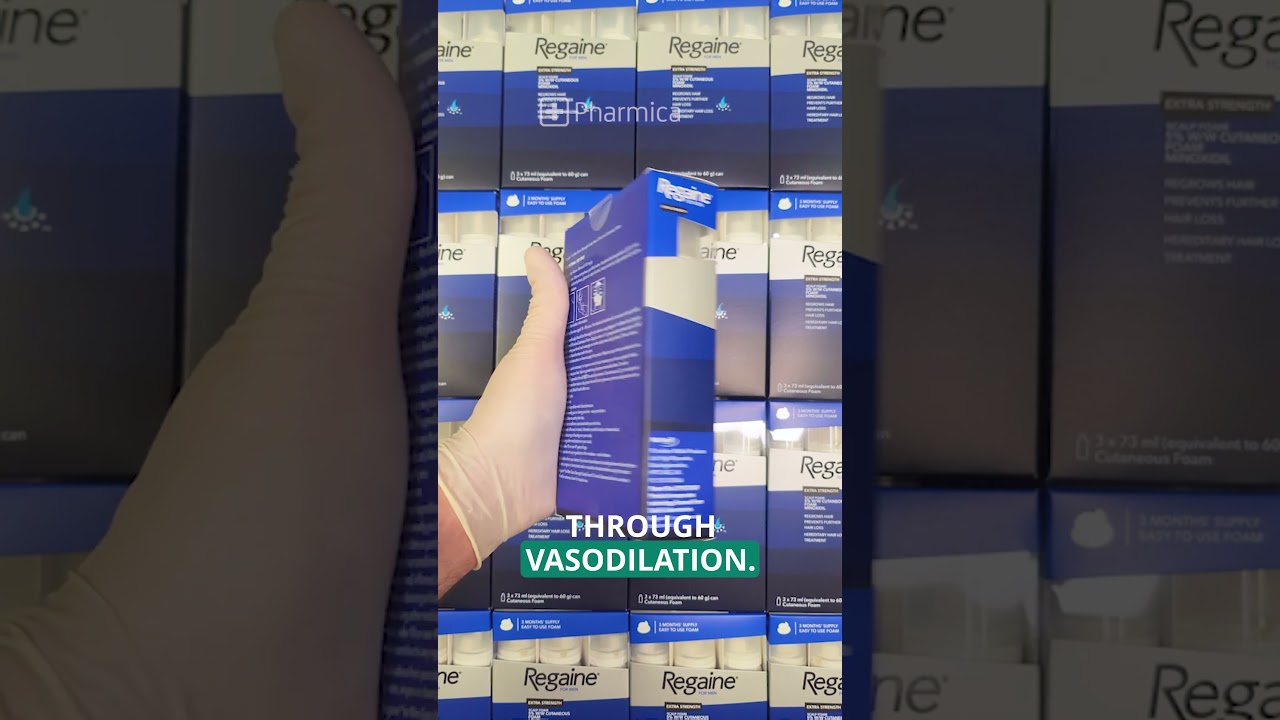 Пена Regaine с миноксидилом 💊 используется для лечения наследственного выпадения волос у мужчин. ...