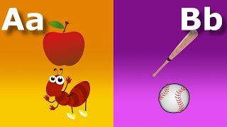 ABC Alphabet with TWO Words - A For Apple - ABC Alphabet  for ChildrenLearn ABC  for Kids