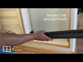 How to install a bottom up roller shade