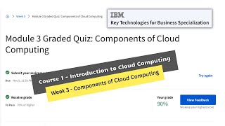 introduction to cloud computing coursera week 3 quiz answers || Key Technologies for Business