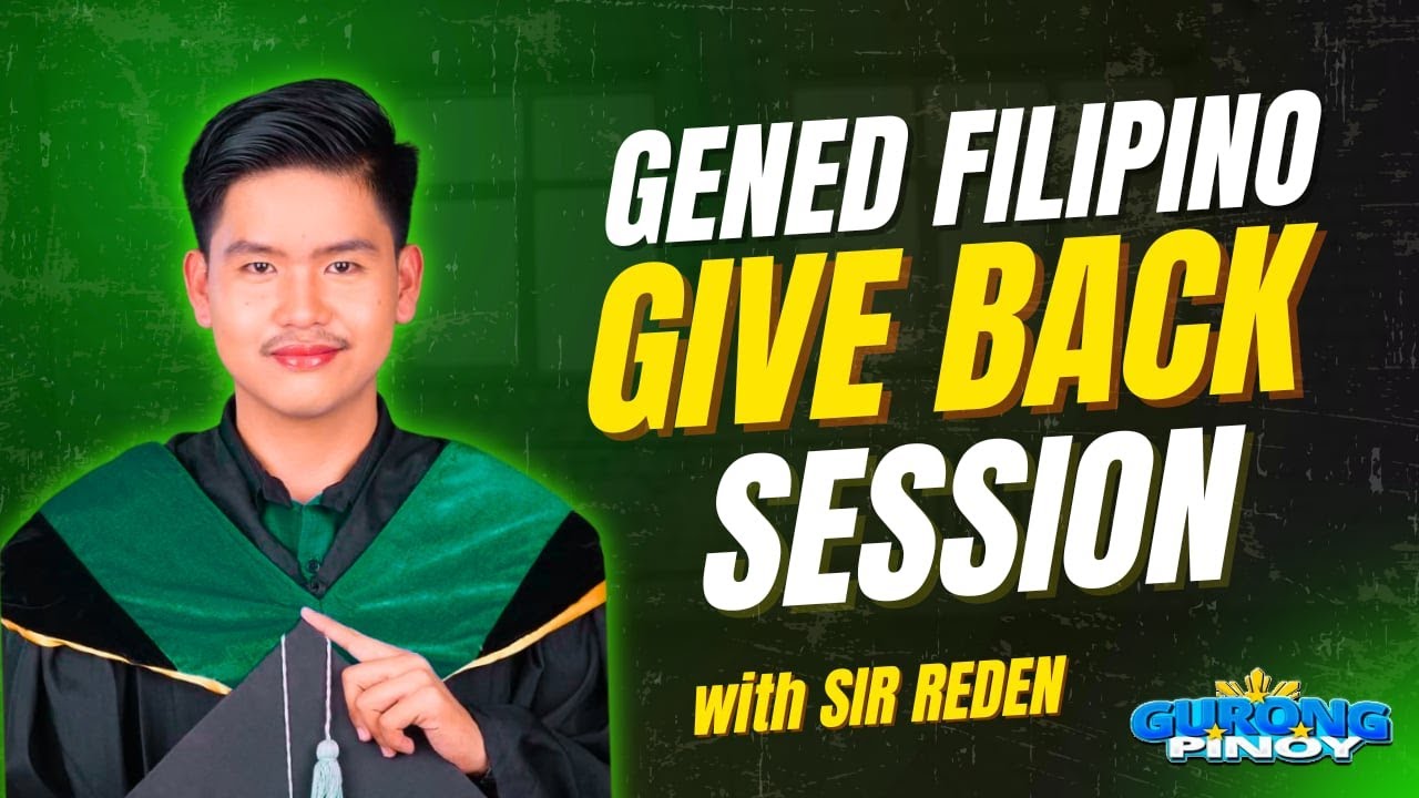 Give Back Session 4:  GenEd Filipino Discussion (June 25, 2025)