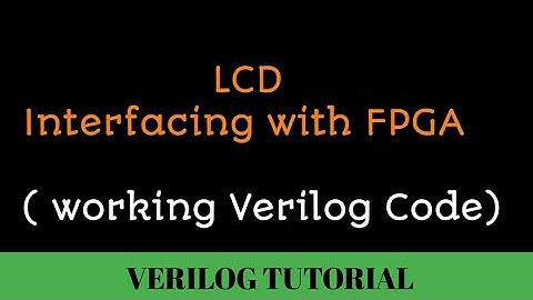 LCD Interfacing with FPGA ||Working verilog code||Working principle is same for Microcontroller also