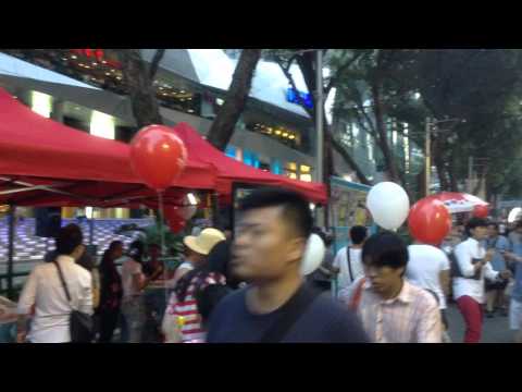 Promoting Satay Club Game at Orchard Road