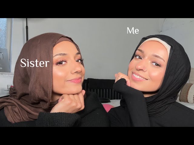 We swapped our makeup and hijab routine! | Maryam Malik class=