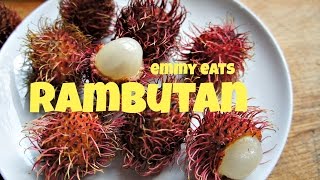 Tasting Rambutan -- the hairy fruit