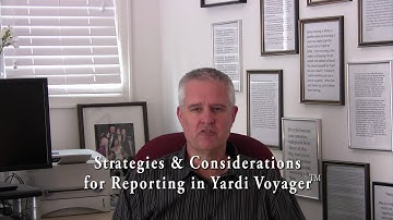 Yardi Voyager Custom Reports:Why are Specifications Necessary