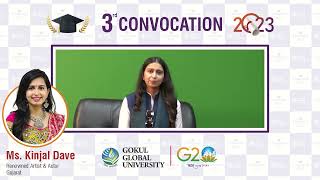 Ms. Kinjal Dave In 3rd Convocation