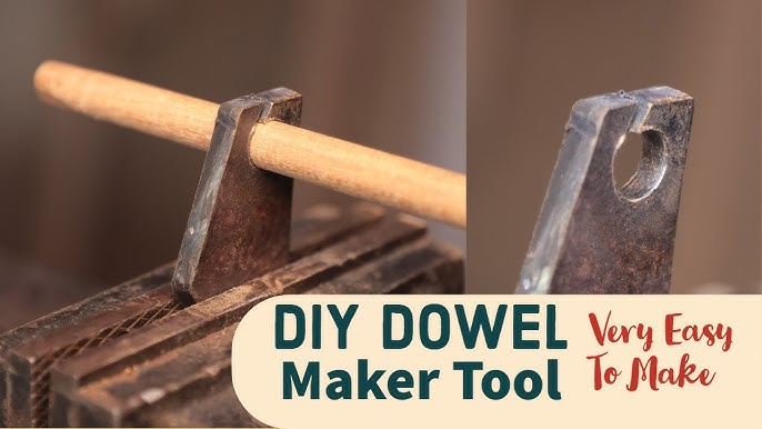 Rod Dowel Maker Jig Wooden Dowel Cutter DIY Tools Woodworking Dowel Jig  Tool Drill Guide Dowel Rods Turning Tools Making Jig Auxiliary Tool  8/10/12mm Set B 