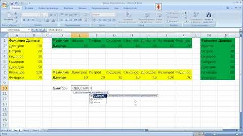 Секреты Excel 2007: Формулы Перевёртыши