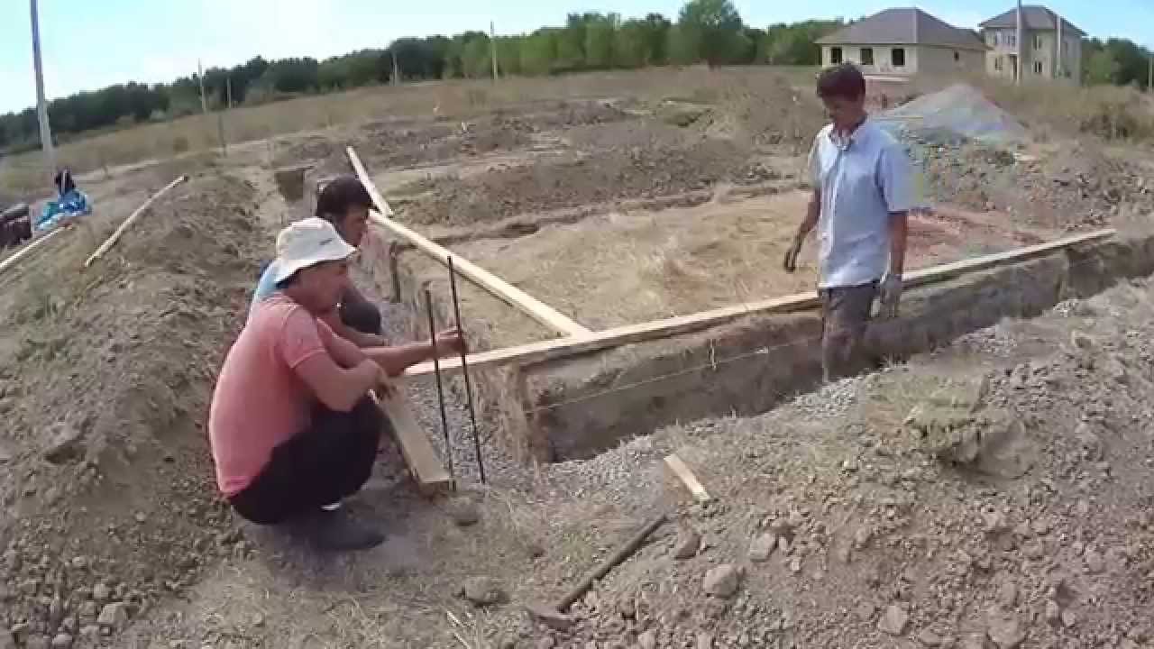 Фундамент 10х12 своими руками