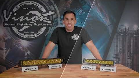 Vision X XPR XPL Yellow Lens Explanation LED Light Bar