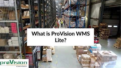 ProVision WMS - What is ProVision WMS Lite?