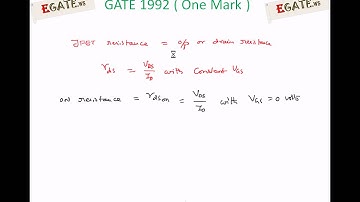 Problem on JFET ON Resistance - GATE 1992 ECE (Electronic Devices) - www.egate.ws