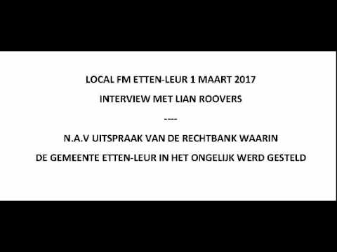 20170301 Local FM interview Lian Roovers