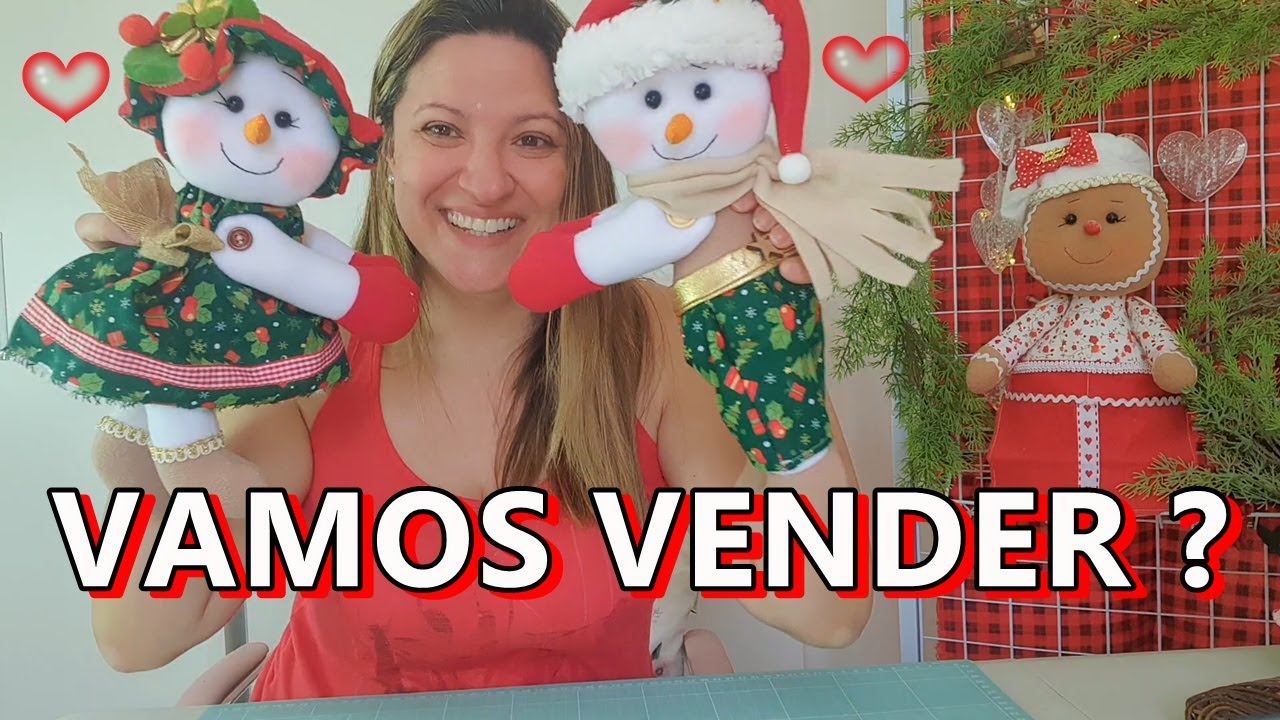 FAÇA e VENDA MUITAS PEÇAS BONECOS de NEVE Prendedores de CORTINA DIY de NATAL SUCESSO de VENDAS