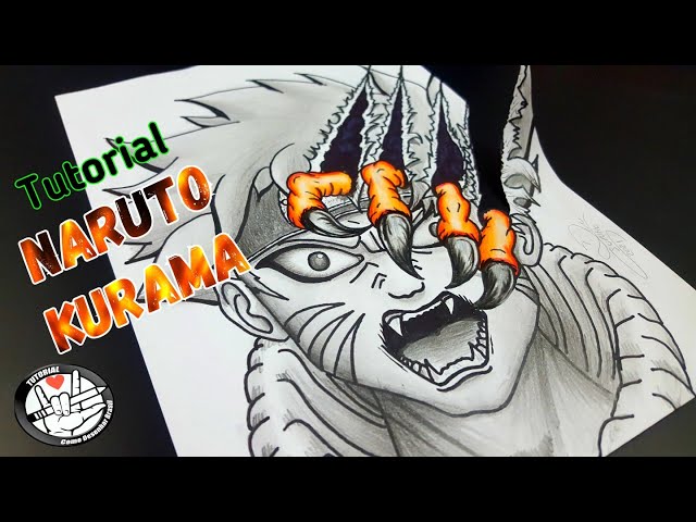 Como desenhar Naruto Kurama - How to draw Naruto Kurama 