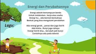 Lagu Energi dan Perubahannya Materi IPAS Kelas 3 Sekolah Dasar