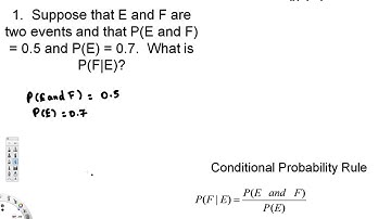 Elementary Statistics - Conditional Probability and the General Multiplication Rule #1