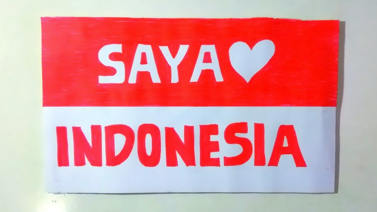 Cara Gambar Poster Cinta Produk Indonesia 