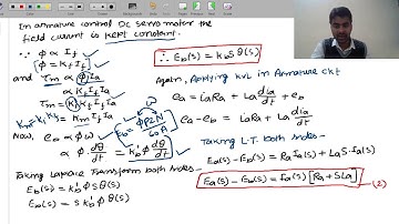 Transfer Function of Armature control DC servo motor ILec 1 I Rajnish Sir