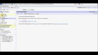 Sharing Content with Google Reader