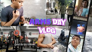 Arms Day Workout for beginners (Vlog)