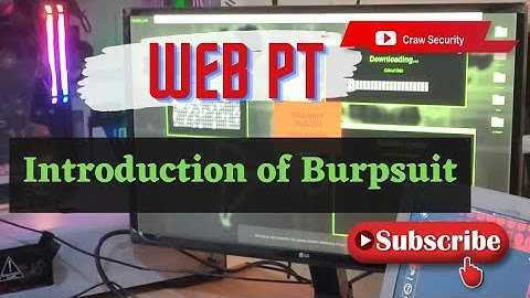 Introduction of Burpsuite - Web Application Penetration Testing | Craw Cyber Security