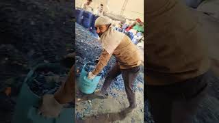 blue scrap washing machine