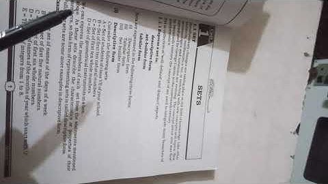 Class 7 // Definition of set // OR Descriptive form   Of  more examples //