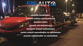 Transport na lawecie pomoc drogowa transport samochodów osobowych Gdańsk Fm Auto Sp. z o.o.
