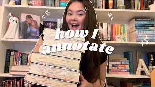 how I annotate my books 🖋️📖 | my supplies, simple + easy