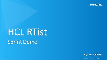 HCL RTist - Sprint Demo 2020.39 - 1. Introduction