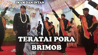 UPACARA TERATAI PORA KORPS BRIMOB !! DALAM PERNIKAHAN BRIPTU IMAM DARMA YUDHA