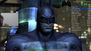 Batman: Arkham City Any% (Hard, No Catwoman) Speedrun PB 1:19:45 RTA (6/27/17)