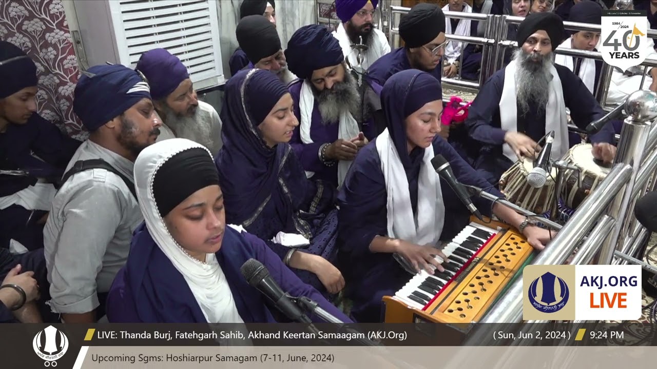 014 FatehgarhSahib 2June2024 SunEve Rainsabai Keertan Bibi Harasees Kaur Jee Jalandhar