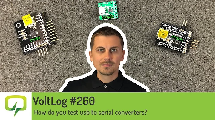 Voltlog #260 - How do you test usb to serial converters? (CP2103 vs CH340E vs FT232RL)