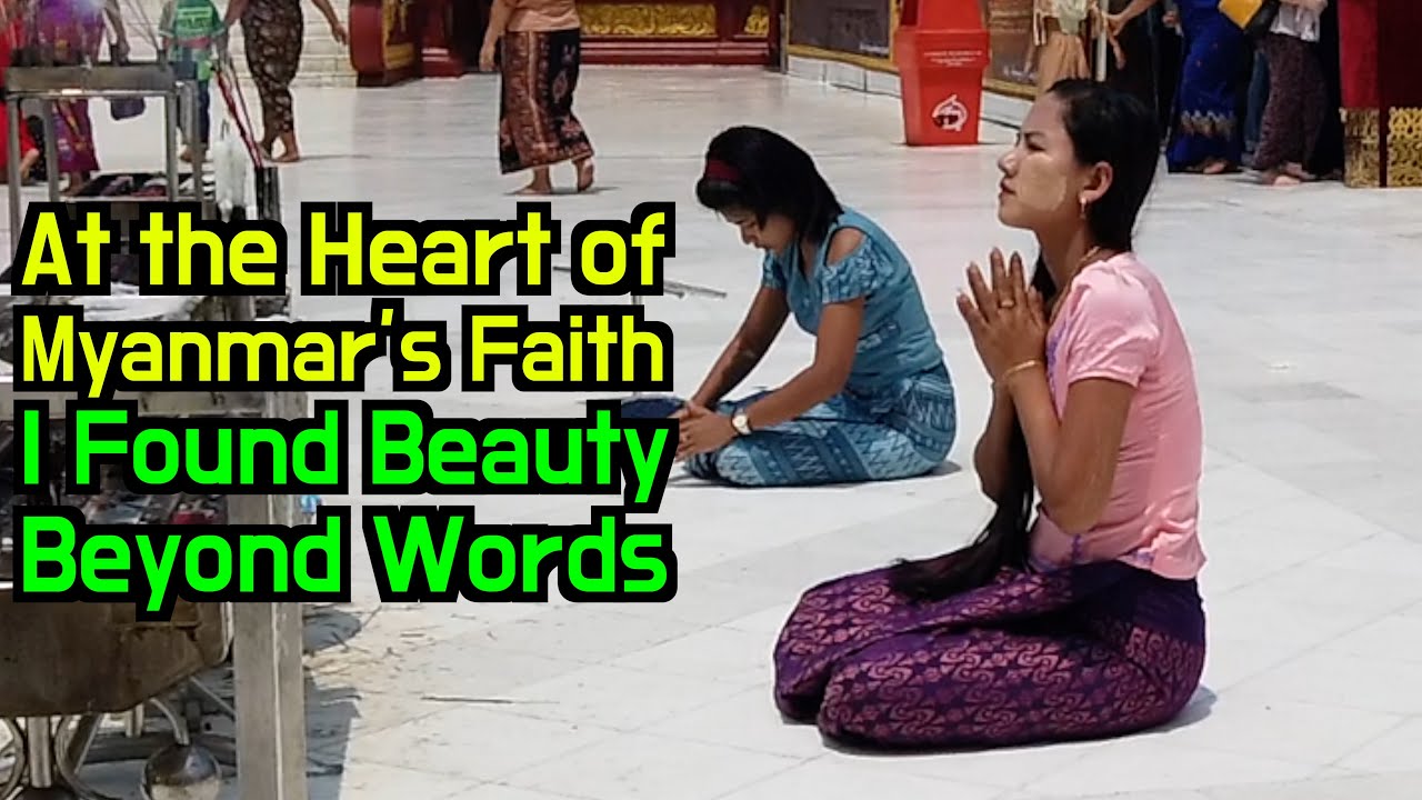 She Prayed Before the Buddha, Captured My Heart ❤️ The Hidden Beauty of Myanmar’s Women at Shwedagon