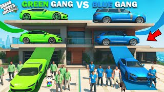 Franklin Blue Gang Vs Shinchan Green Gang Parking Upgrade Challenge In GTA 5! screenshot 4