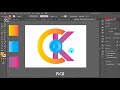 CK Logo design in AI | Adobe Illustrator