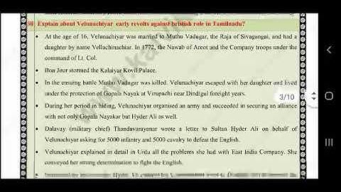 10th social science Second Revision Answer Key /SD academy