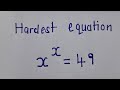Hardest equation solved | can you solve this?