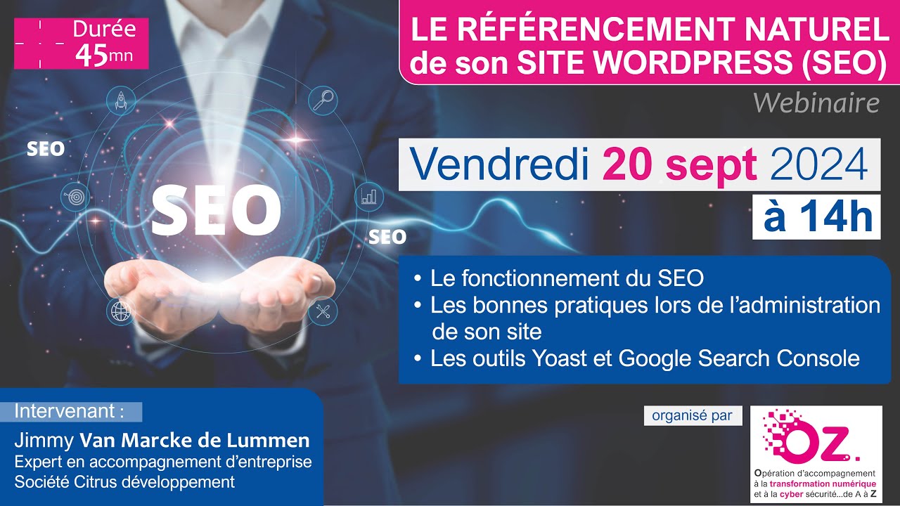 Replay [webinaire] Le référencement naturel de son site Wordpress - YouTube